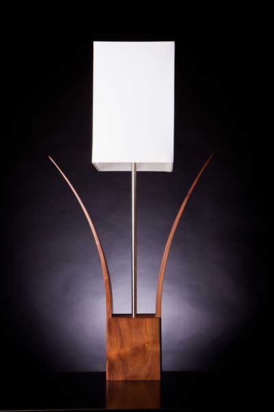 Tulip Lamp in American Walnut